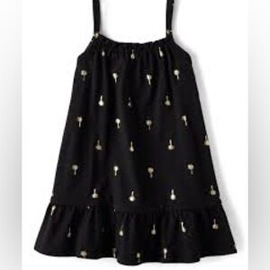 Black Dress with Gold Embellishments